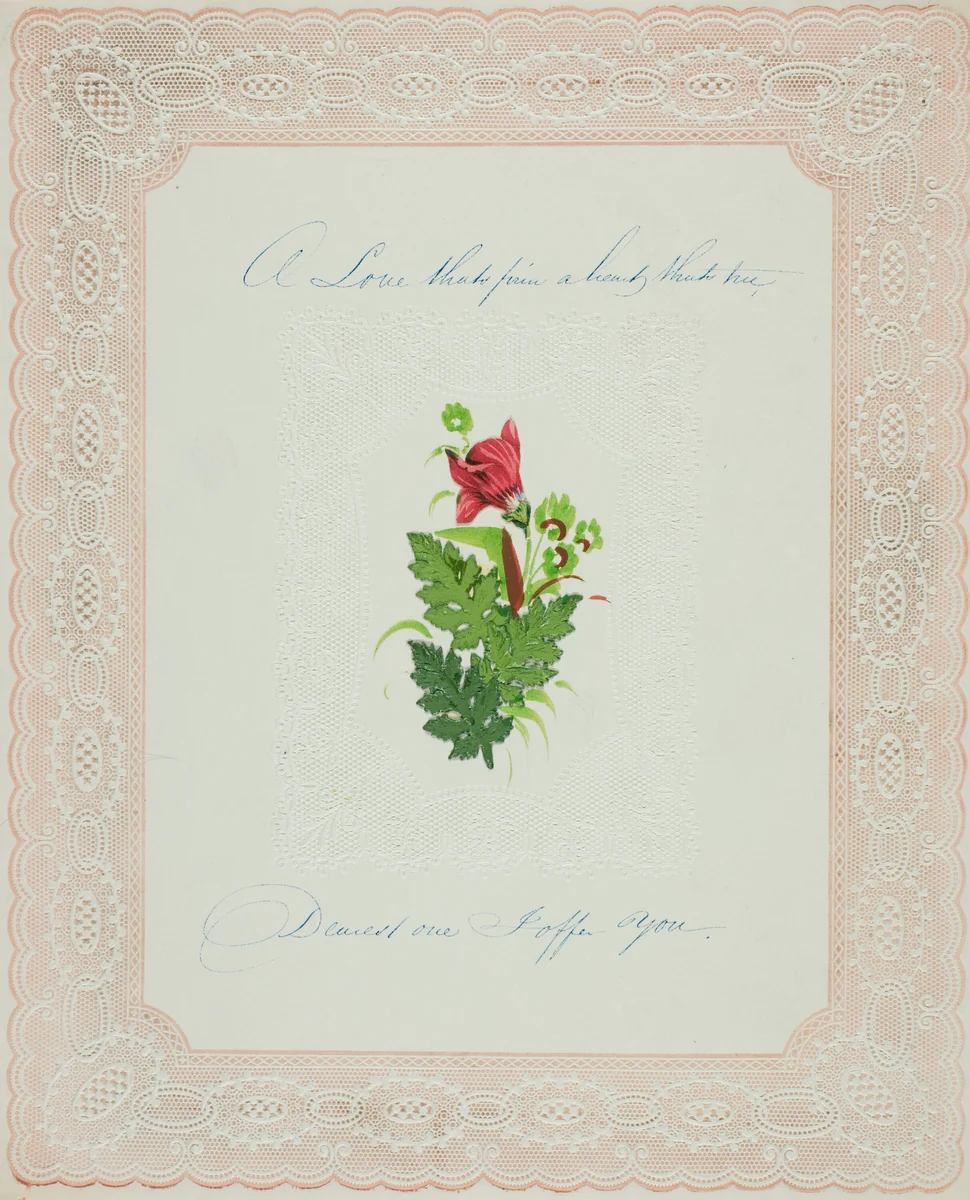 A Love's that's Firm (valentine) by Unknown Artist, other, 1845-1855