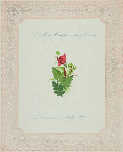A Love's that's Firm (valentine) by Unknown Artist, other, 1845-1855