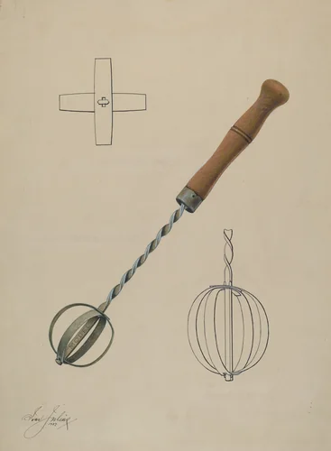 Egg Beater by Ivar Julius, index of american design, 1937