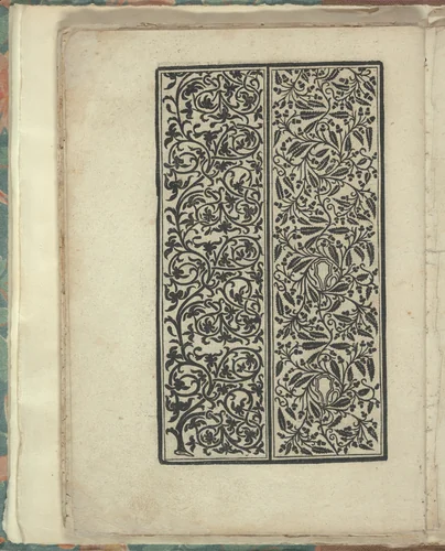 Opera Nova Universali intitulata Corona di racammi, page 31 (verso) by Giovanni Andrea Vavassore, book, 1530