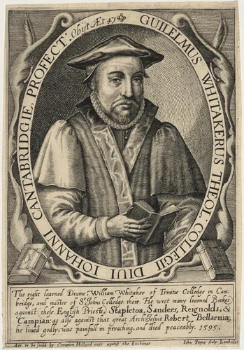 William Whitaker, Master of Saint John's College, Cambridge by John Payne, print, 1607-1647