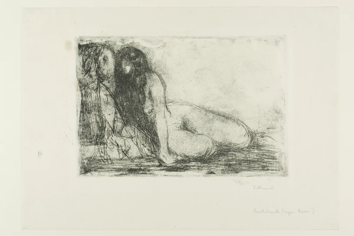 Secret by Edvard Munch, print, 1913