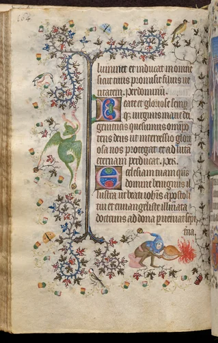 Hours of Charles the Noble, King of Navarre (1361-1425): fol. 82v, Text by Master of the Brussels Initials and Associates, book, 1400-1410