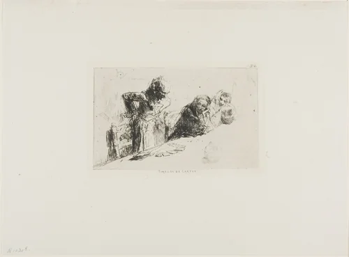 Fortune Teller by Mariano Fortuny, print, 1858-1874