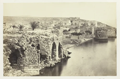 The Town and Lake of Tiberius, from the South by Francis Frith, photograph, 1857