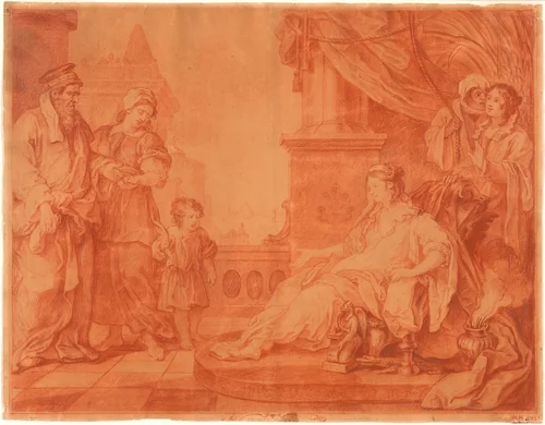 Moses Brought to Pharaoh’s Daughter by William Hogarth, print, 1751