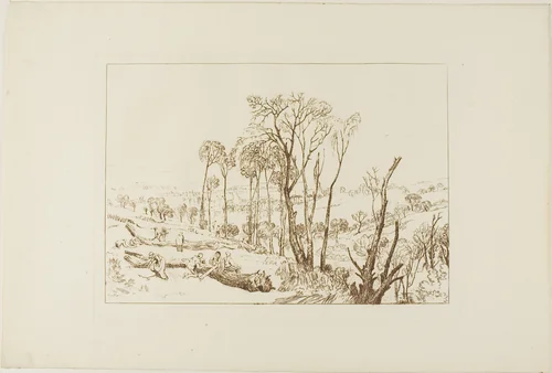 Crowhurst, plate 76 from Liber Studiorum by Joseph Mallord William Turner, print, 1795-1851