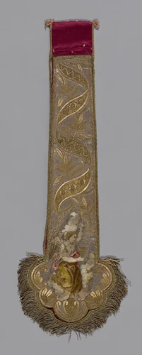 End of a Stole by Italy, textile, 1801-1900