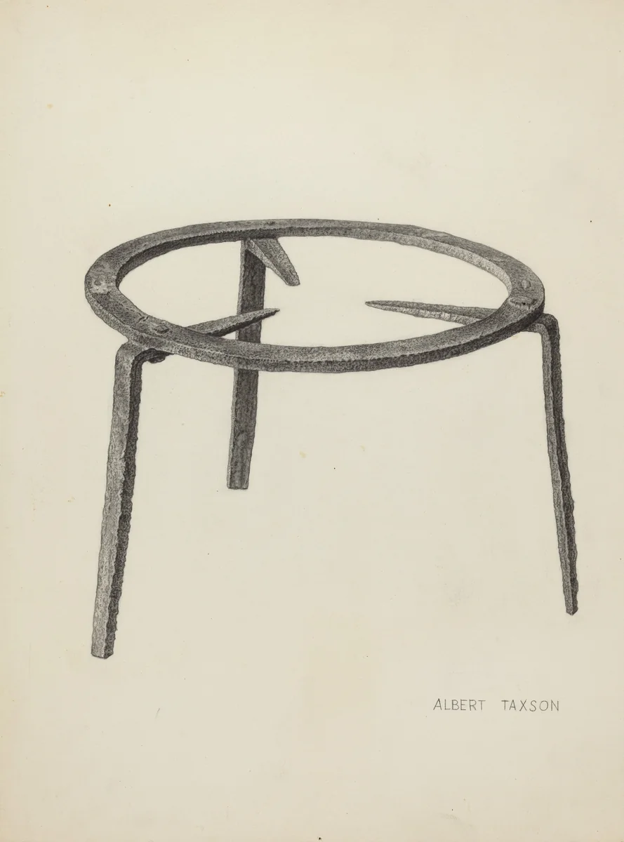 Trivet by Albert Taxson, index of american design, 1939