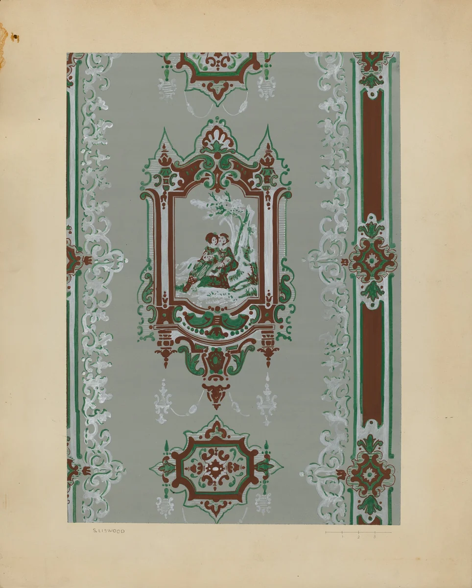 Wall Paper by Sidney Liswood, index of american design, 1937