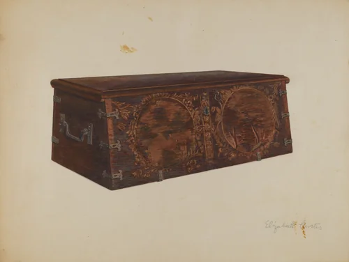 Chest by Elizabeth Curtis, index of american design, 1936
