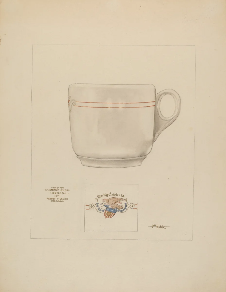 Cup by Joseph Sudek, index of american design, 1937
