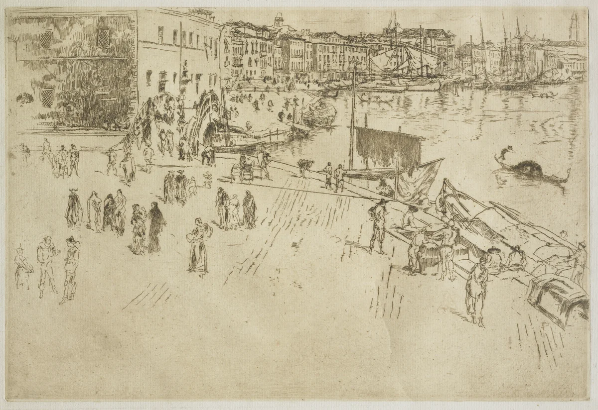 The Riva, No. 1 by James McNeill Whistler, print, 1880