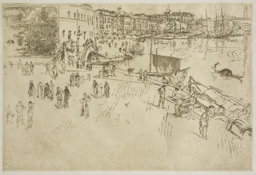 The Riva, No. 1 by James McNeill Whistler, print, 1880