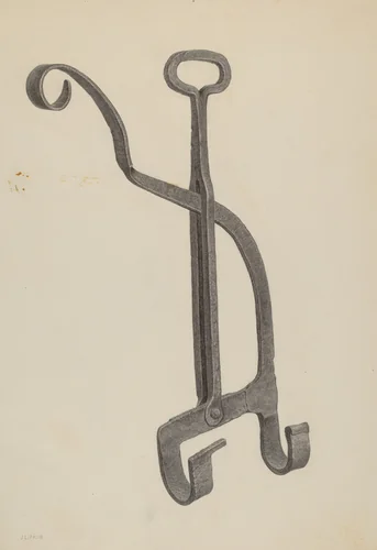 Kettle Tilter by Jacob Lipkin, index of american design, 1939