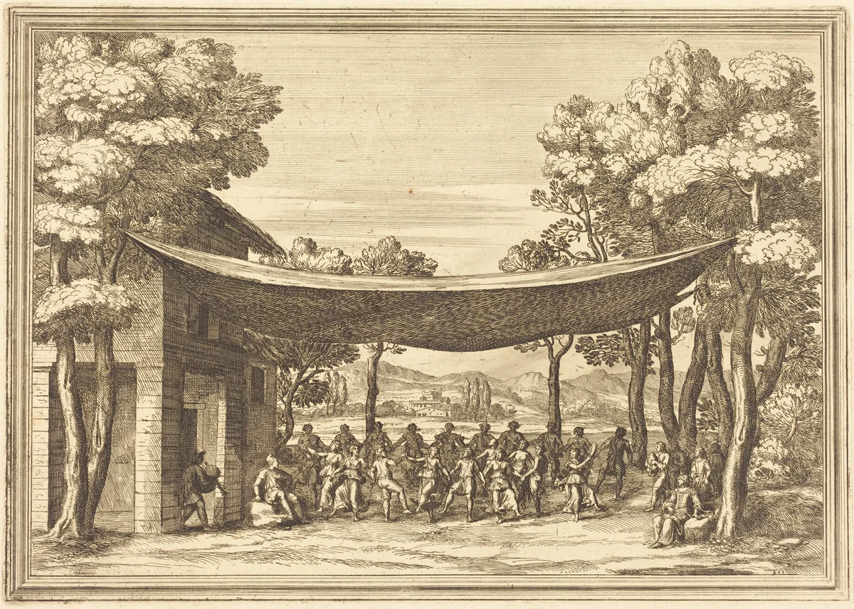 Il Greco in Troia: Plate 5 by Arnold von Westerhout, print, 1651-1725