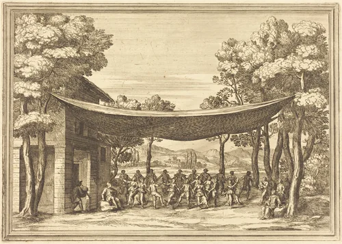 Il Greco in Troia: Plate 5 by Arnold von Westerhout, print, 1651-1725