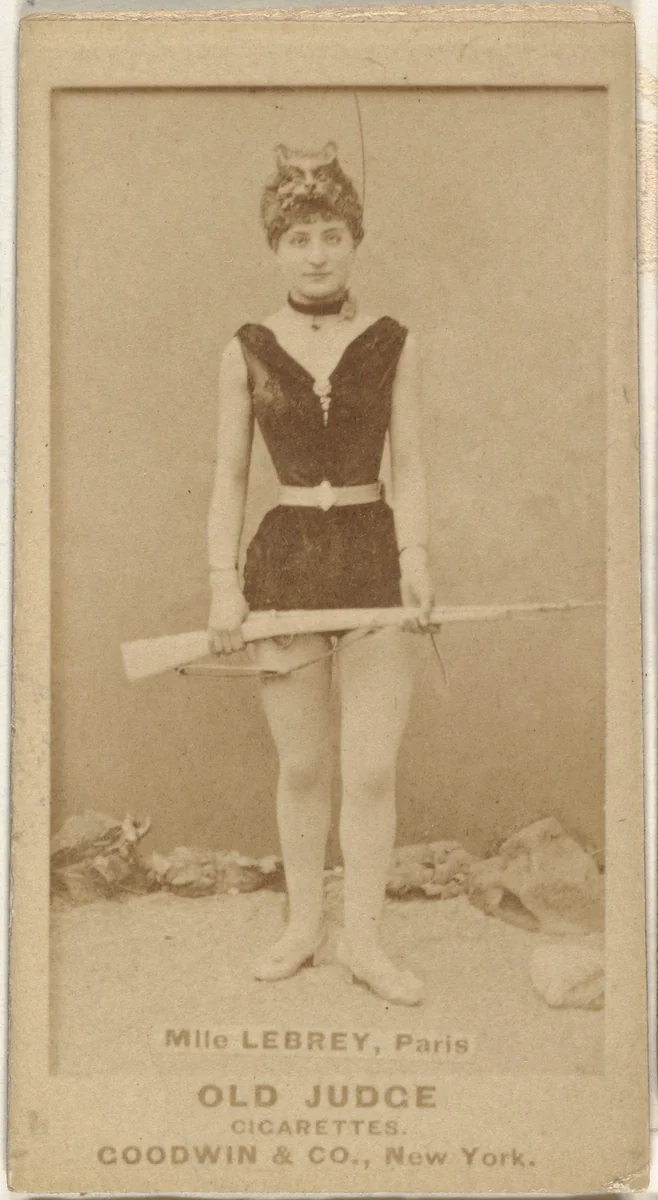 Mlle. Lebrey, Paris, from the Actors and Actresses series (N171) for Old Judge Cigarettes by Goodwin & Company, photograph, 1886-1890