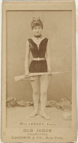 Mlle. Lebrey, Paris, from the Actors and Actresses series (N171) for Old Judge Cigarettes by Goodwin & Company, photograph, 1886-1890