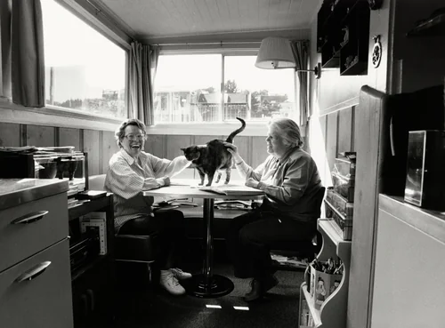 Phyllis Lyon and Del Martin by Nancy Andrews, photograph, 1993
