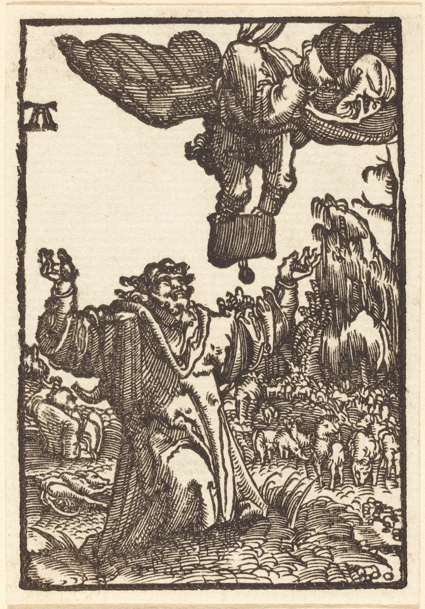 Annunciation to Joachim by Albrecht Altdorfer, print, 1513