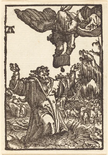 Annunciation to Joachim by Albrecht Altdorfer, print, 1513