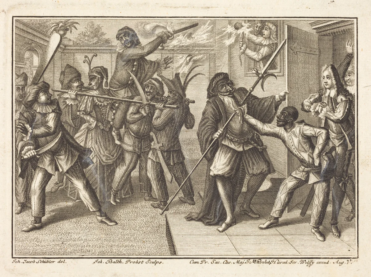 The Captain Regains His Freedom by Johann Balthasar Probst
Johann Jacob Schübler, print, 1673-1750