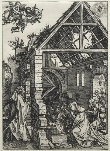 The Nativity by Albrecht Dürer, print, 1502-1503