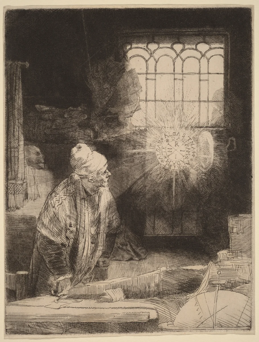 Faust by Rembrandt van Rijn, print, 1652