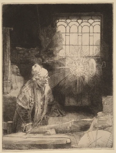 Faust by Rembrandt van Rijn, print, 1652