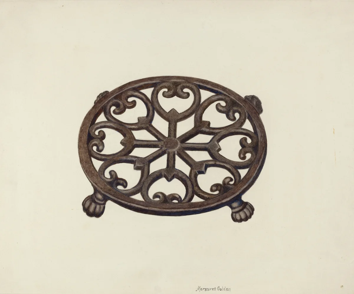 Trivet by Margaret Golden, index of american design, 1941