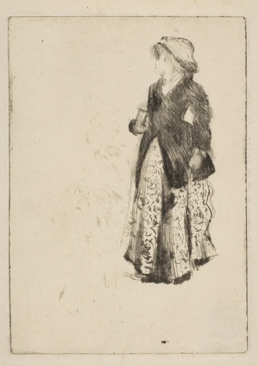 The Actress Ellen Andrée by Edgar Degas, print, 1879