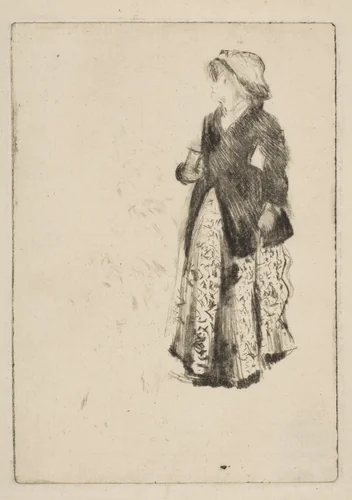 The Actress Ellen Andrée by Edgar Degas, print, 1879