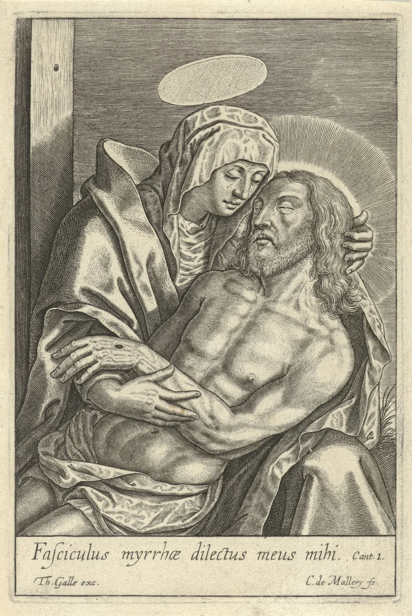 Piëta by Unknown, print, 1581-1612