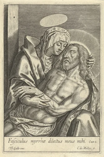 Piëta by Unknown, print, 1581-1612