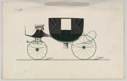 Landau #774 by Brewster & Co., drawing, 1850-1870