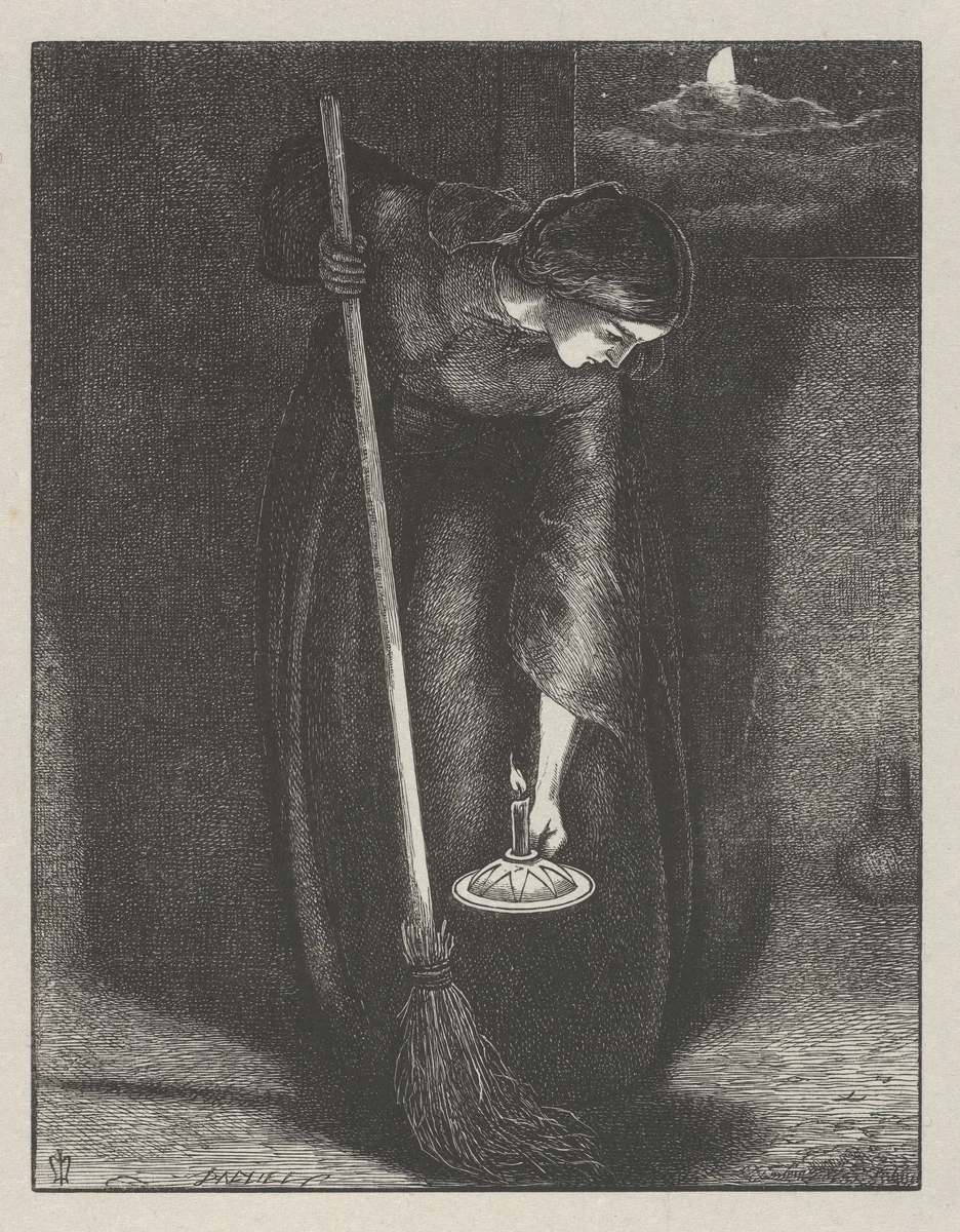 The Lost Piece of Silver (The Parables of Our Lord and Saviour Jesus Christ) by John Everett Millais, print, 1864