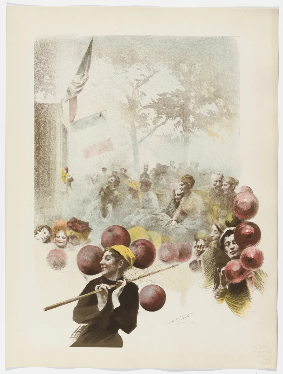 Punch (Polichinelle) from L'Estampe moderne, no. 20 by Henri Patrice Dillon, print, 1898