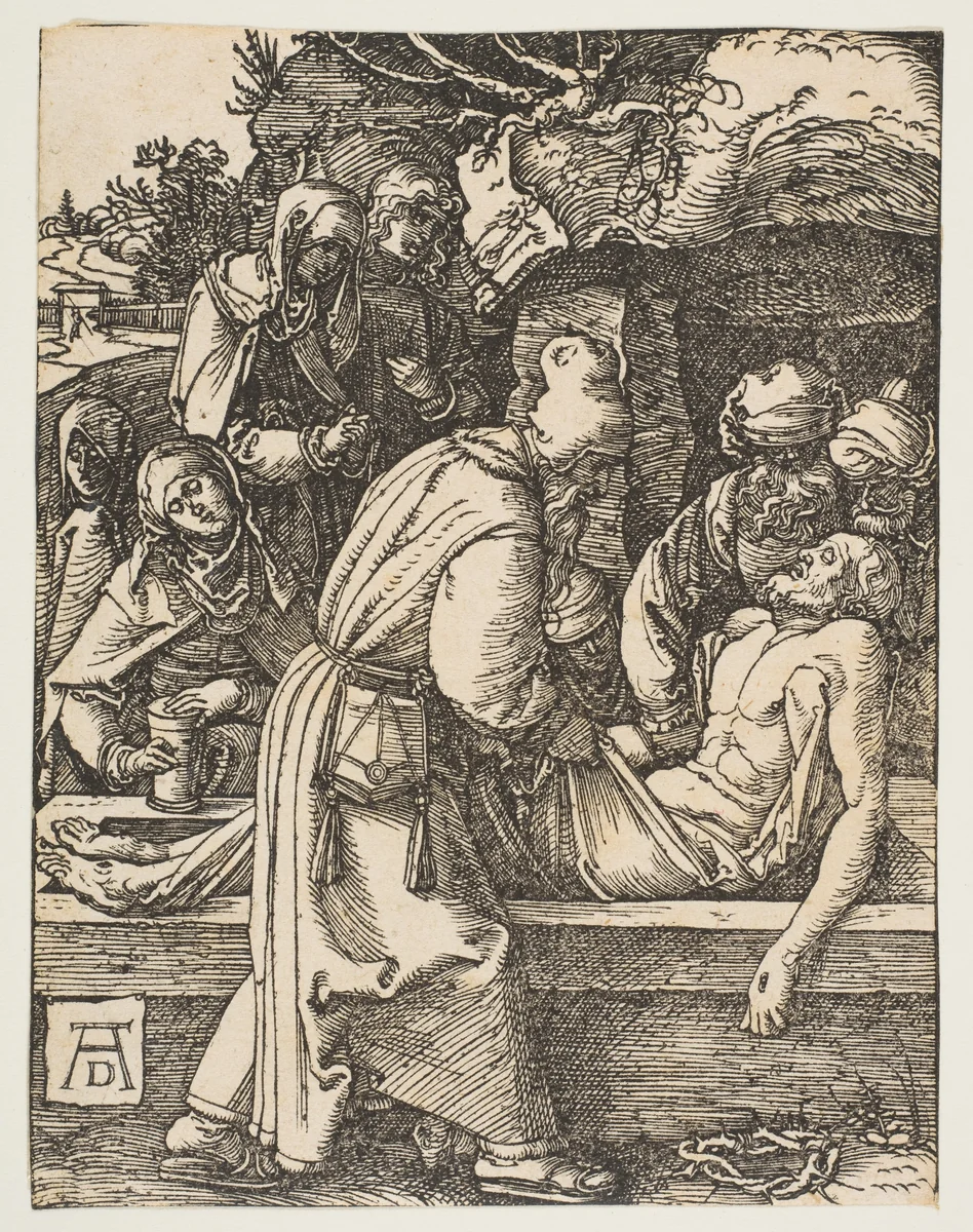 The Deposition, from "The Small Passion" by Albrecht Dürer, print, 1509-1510