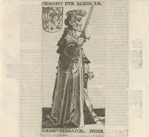 George, hertog van Saksen by Simon Frisius, print, 1622