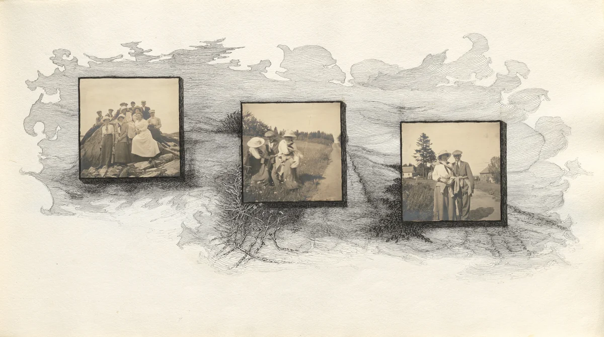 Untitled (page from album titled "July 1913") by Charles Norman Sladen, photograph, 1913