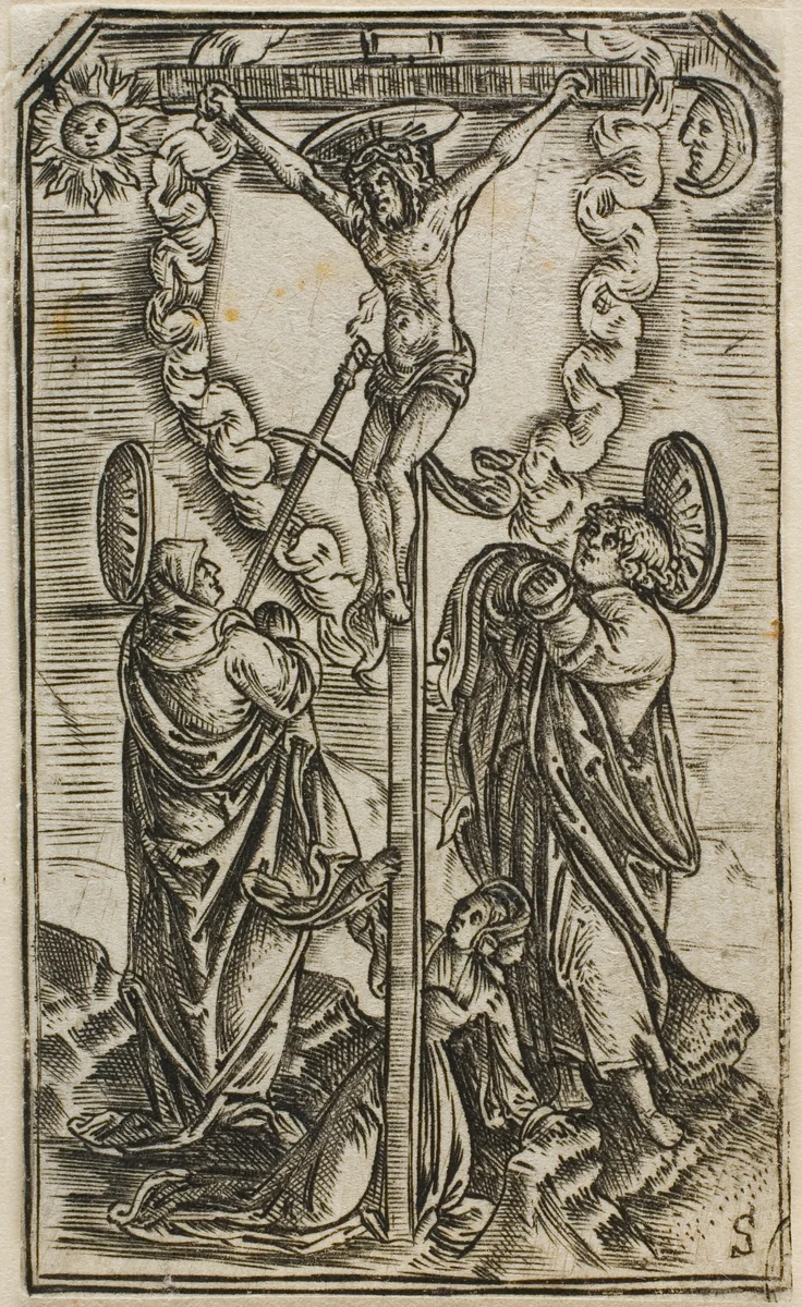 Christ on the Cross by Master S, print, 1500-1525