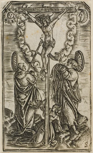 Christ on the Cross by Master S, print, 1500-1525