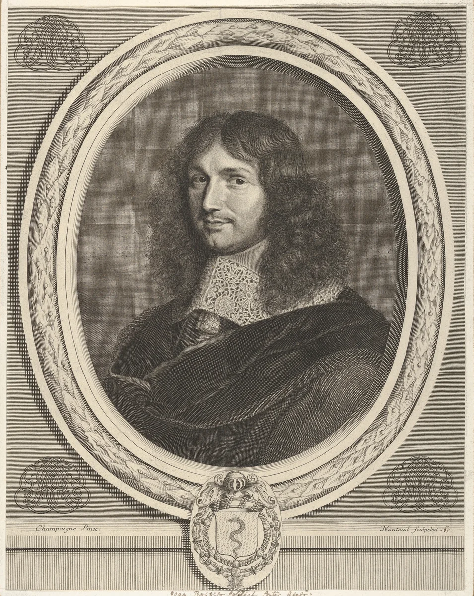 Jean-Baptiste Colbert by Robert Nanteuil, print, 1662