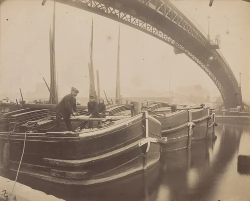 Bassin de la Villette by Eugène Atget, photograph, 1914