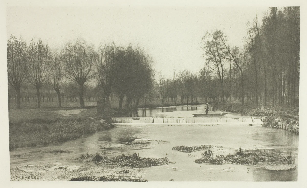 The Shoot, Amwell Magna Fishery by Peter Henry Emerson, print, 1880-1888