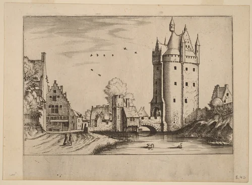 Town Gate with Country Houses by Lucas van Doetechum
Johannes van Doetechum the Elder
Master of the Small Landscapes, print, 1559-1561