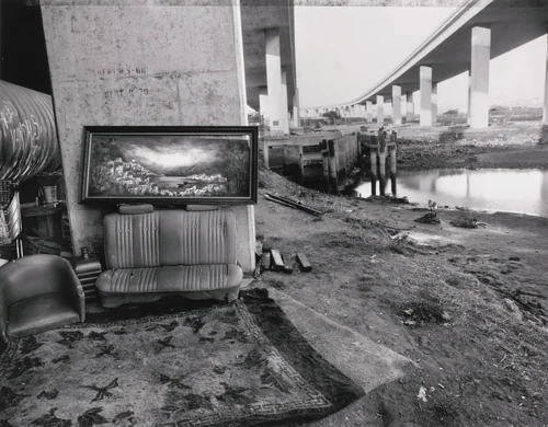 Under Highway 280, San Francisco by Jim Goldberg, photograph, 1991