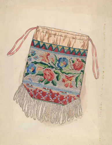 Bag by Lillian Causey, index of american design, 1935-1942