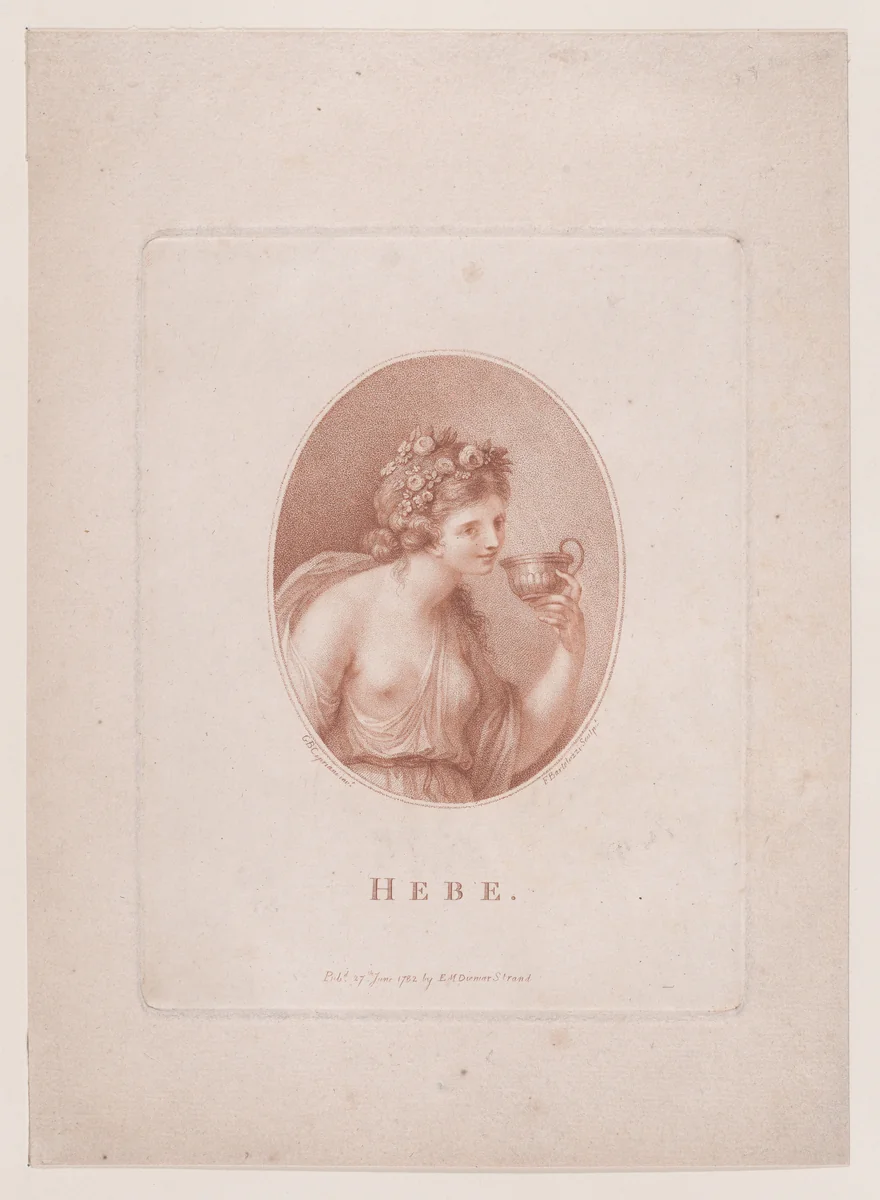 Hebe by Francesco Bartolozzi, print, 1782
